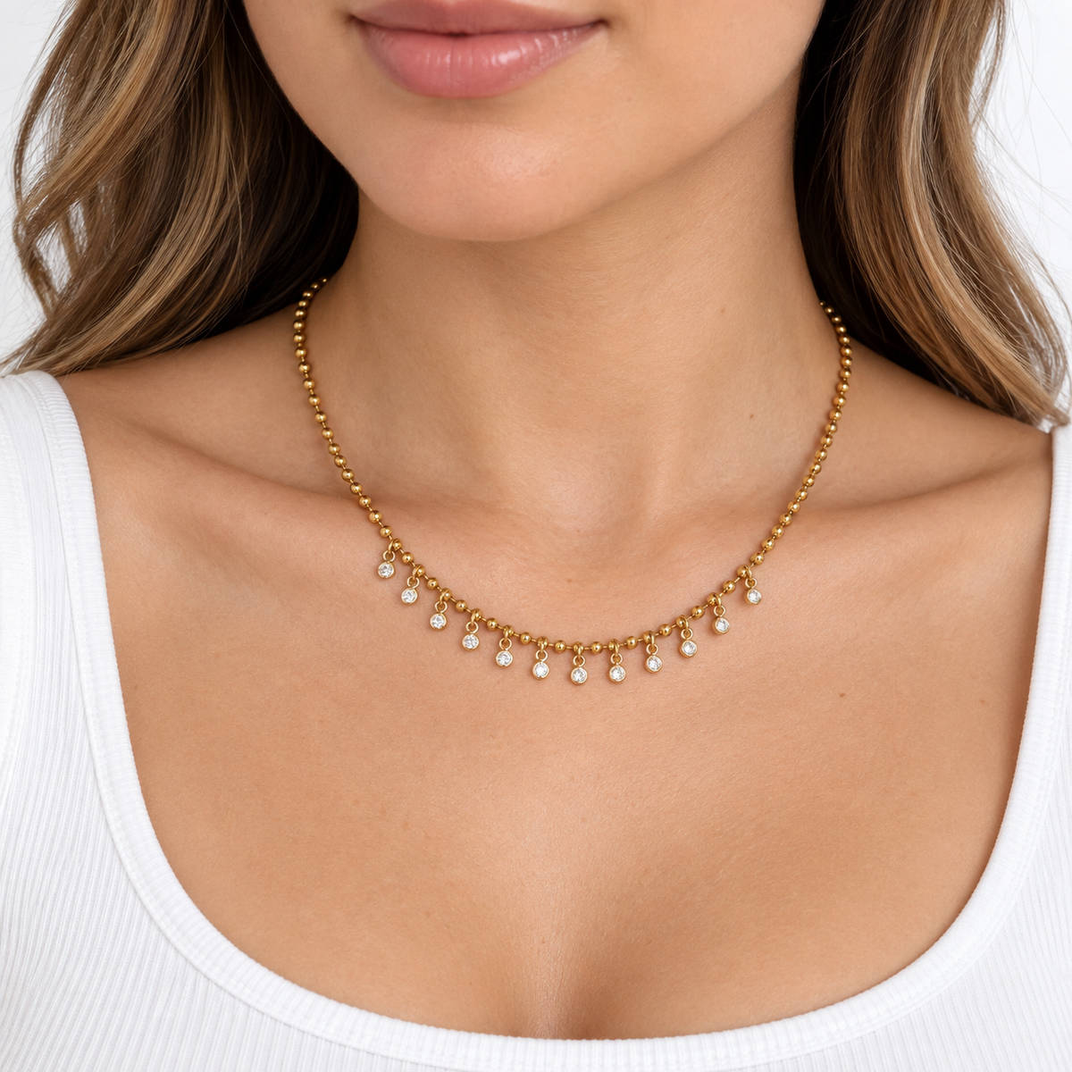Ambar Necklace Clear