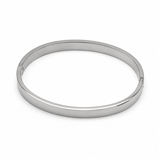 Plain Silver Bangle