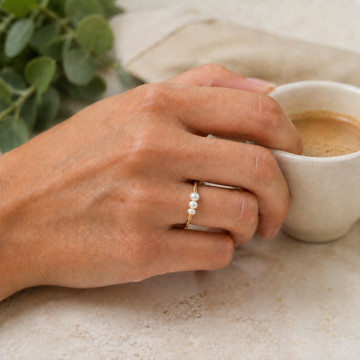 Mini Perlas Ring