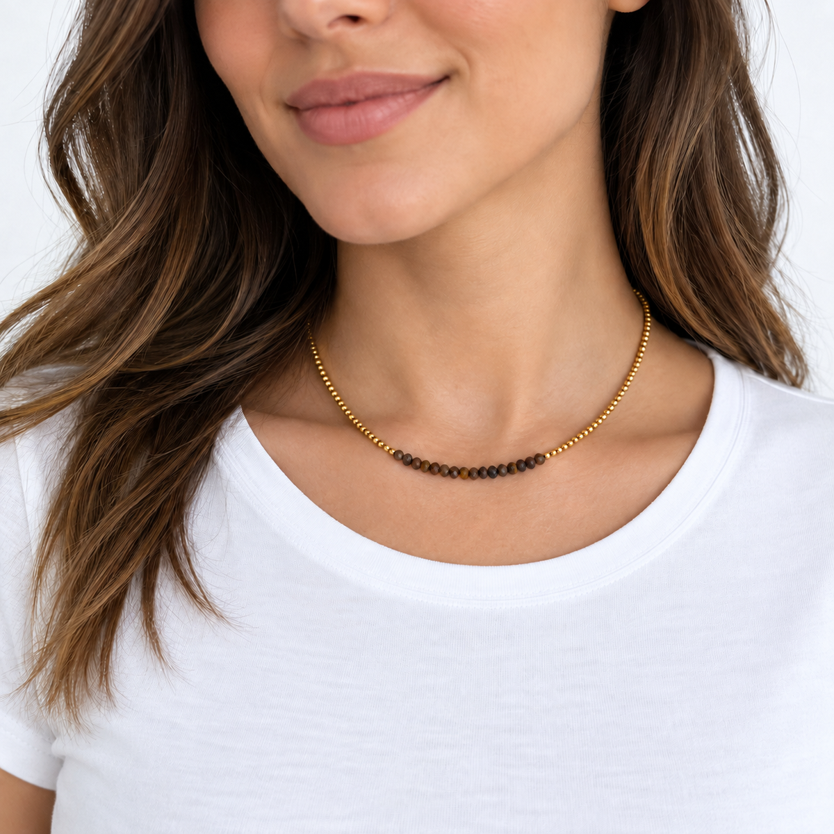 Andrea Necklace Brown