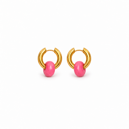 Aria Hoops Pink